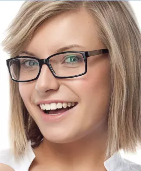 girl with glasses